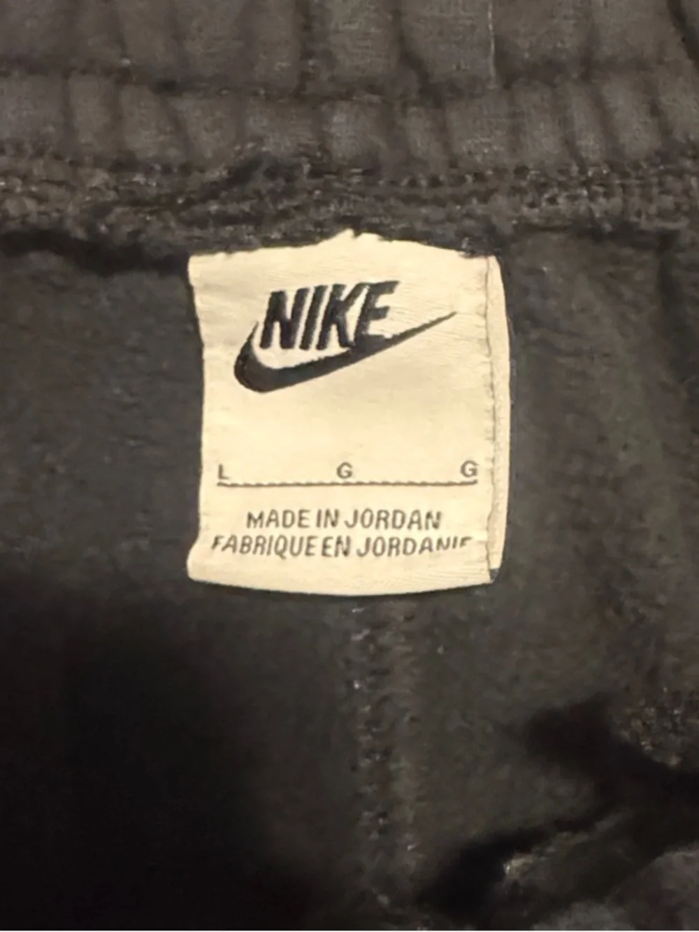 Nike Black Joggers with White Swoosh